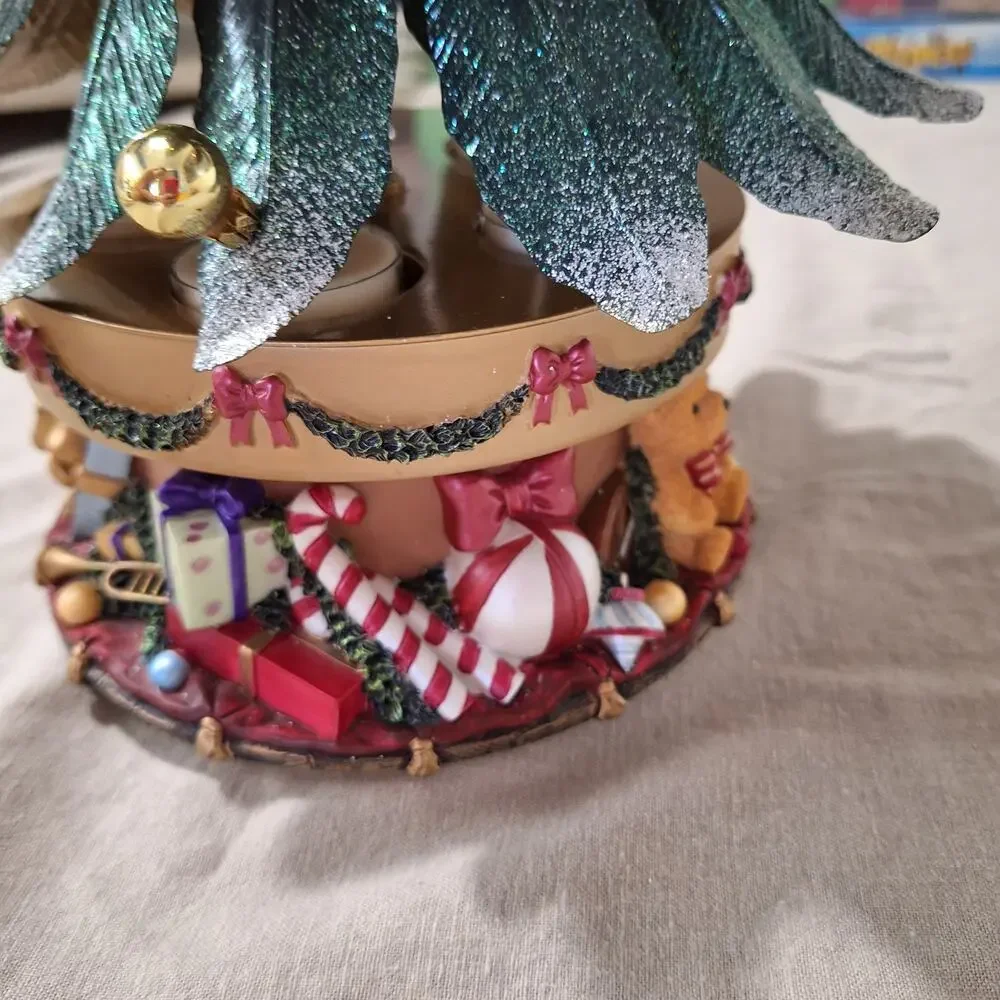 PartyLite Musical Glowing Christmas Tree P7920 Tea Light Candle Holder Works 15